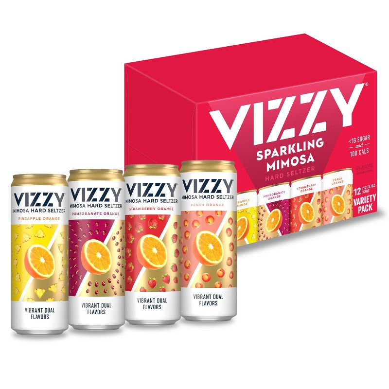 VIZZY Mimosa Hard Seltzer Variety Pack - 12pk/12 fl oz Cans, 1 of 11