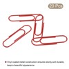 Unique Bargains Large Size Metal Prevent Tearing Pages Home Office Paper Clip 20 Pcs - 3 of 4
