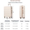Lightweight Luggage Sets 4 Piece ABS Durable Suitcase with Travel Bag, Spinner Wheels Luggage Set with TSA Lock, Carry On Luggage Set - Cuddlewood - 4 of 4