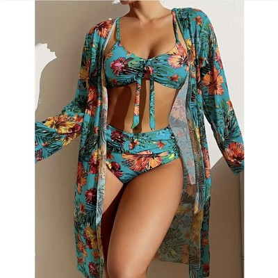 Wikineon Two-Piece Casual Swimsuit - Lightweight, Breathable Fabric with a Relaxed Fit: Ideal for Beach Days, S Size