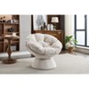 Sapphtopaz Oversized Accent Chair Chenille 360 Swivel Barrel Chair Lounge Single Sofa Chair for Living Room, Bedroom, Office, Small Room - 2 of 4