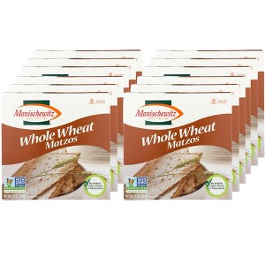 Manischewitz Whole Wheat Matzos Crackers - Case of 12/10 oz - 1 of 4