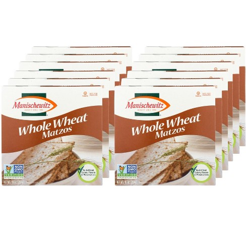 Manischewitz Whole Wheat Matzos Crackers - Case of 12/10 oz - image 1 of 4