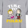 Women's - Peanuts - Time To Polka Oversized Graphic T-Shirt - 2 of 4