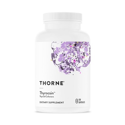 THORNE - Thyrocsin - Thyroid Supplement with Vitamins B12, C & E, Ashwagandha, Iodine, Zinc, Selenium, Copper & L-Tyrosine - 60 Servings