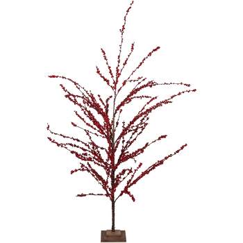Northlight 5' Artificial Red Berry Christmas Twig Tree, Unlit