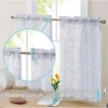 HLC.ME Joyce Lace Sheer Kitchen Cafe Curtain Tiers for Small Windows, Kitchen & Bathroom - Set of 2 - 4 of 4
