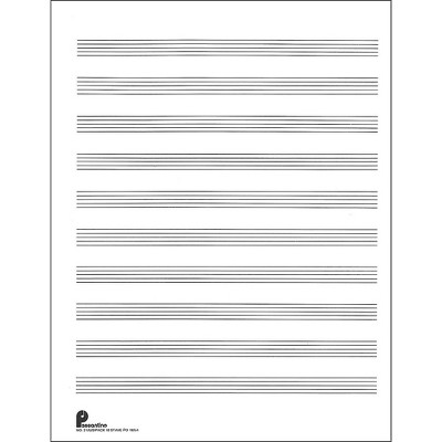 Music Sales Passantino Music Paper Filler No.2 96 Pages, 8.5X11, 3 Ring