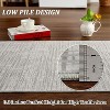 Acekool Area Rug, Modern Stripe Washable Non Slip Low Pile Soft Carpet for Living Room Bedroom Office, Easy Cleaning - 4 of 4