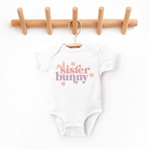 The Juniper Shop Sister Bunny Baby Bodysuit - 1 of 2