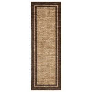 Washable Modern Living Room Rugs, Bordered Non Slip Geometric Area Rug for Bedroom, Soft Low Pile Throw Dining Room Carpet Home Decor Rugs - 1 of 4