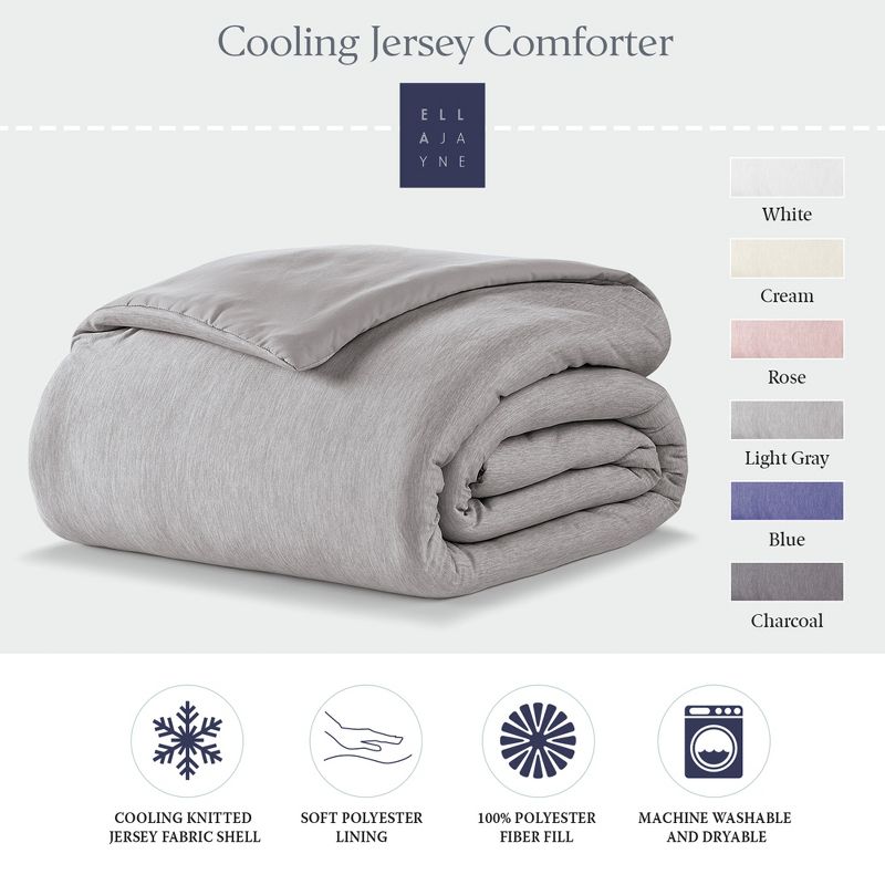 Cooling Jersey Down-Alternative Comforter, 3 of 5