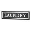 Cheung's Arabella Glossy Black and White Metal Laundry Sign - 4 of 4