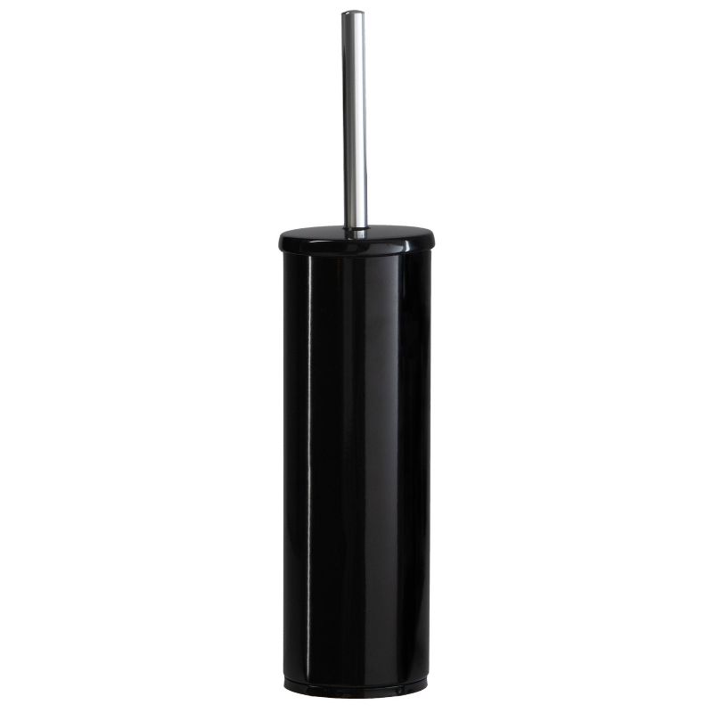 Deluxe Premium Aluminum Handle Toilet Brush with Fully Removable Liner Black - Bath Bliss, 3 of 9