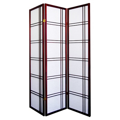 3 Panel Room Divider Cherry - Ore International