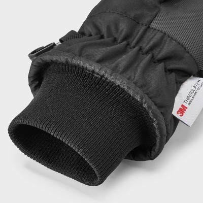 Boys' Snowplay Ski Mittens - Cat & Jack Black - image 3