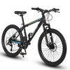 26" Mountain Bike, Shimano 21-speed, Mech Disc Brakes, High-Carbon Steel Frame, Suspension, for Adults & Teens - 2 of 4
