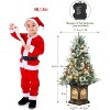 TackView Artificial Christmas Tree with 78 Warm White LED Lights, Pre-Lit Fiber Optic with Snowflakes and Red Berries - 3 of 4