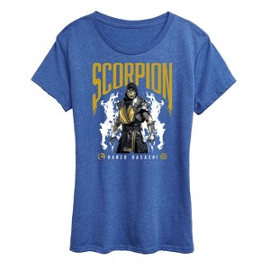 Women's - Mortal Kombat - Scorpion Hanzo Hasashi Short Sleeve Graphic T-Shirt - 1 of 4