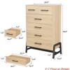 Living Room 4+2 Dresser/5 Dresser for Bedroom, 46.6 in /50.5 in Tall Drawer w/ Large Storage Space, Freestanding Wooden Closet Storage Dresser Chest - 2 of 4