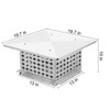 304 Stainless Steel Chimney Cap Cover - Adjustable Fireplace Flue Vent Top with Metal Strips, Screws & Gloves Included - 3 of 4