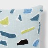 Blue Terrazzo Kids' Decorative Pillow - Pillowfort™ - 4 of 4