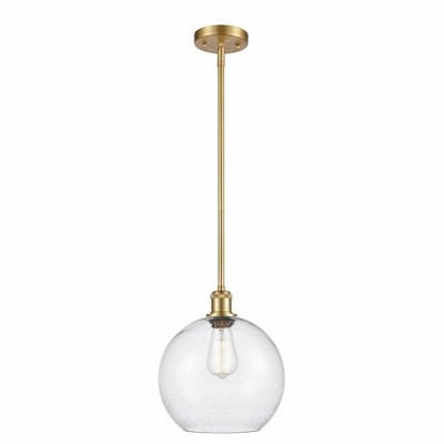 Athens - 1 Light Stem Hung Mini Pendant In Industrial Style-13 Inches Tall and 10 Inches Wide