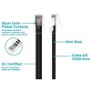 Monoprice Cat5e Ethernet Patch Cable - 0.5 Feet - Black | Network Internet Cord - RJ45, Stranded, 350Mhz, UTP, Pure Bare Copper Wire, 24AWG - Zeroboot - 3 of 4