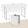 Gulches Folding table, 8 feet heavy duty folding semi-utility table for indoor and outdoor use, suitable for camping, picnics - 2 of 4