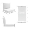 Covers&All Outdoor Sunbrella Deep Seat Cushion Set, Water, UV & Fade Resistant Seat & Back Cushions for Outdoor Furniture - 3 of 4