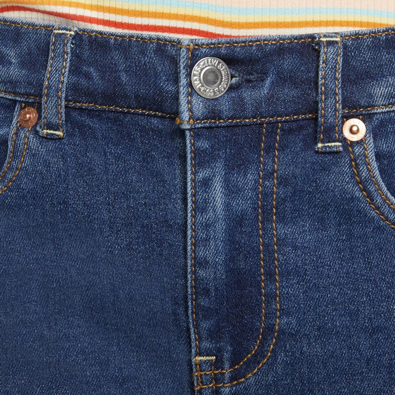 Levi's® Girls' High-Rise Straight Jeans - Medium Wash, 5 of 8