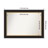 Amanti Art Sierra Non-Beveled Wood Framed Bathroom Vanity Wall Mirror - 3 of 4