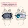 BabbleRoo Premium Vegan Leather Diaper Bag Backpack, Travel Backpac,Spacious & Stylish Nappy Organizer - 4 of 4