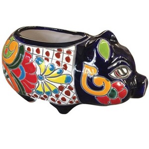 Avera Products Talavera - Ceramic Pig Planter - 6 in. - Multicolored - Case of 4 - 1 of 1