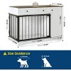 47'' Wooden Dog Crate Furniture, Chew-Resistant Indoor Dog Kennel with 2 Drawers, Decorative Dog Cage End Table for Small/Medium Dogs - 3 of 4