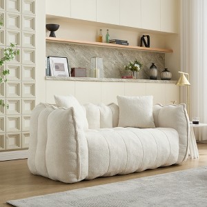 KTMBDW Oversized Bean Bag Chair for Two People, Giant Bean Bag Sofa with Soft Chenille Fabric Big BeanBag Lazy Sofa for Bedroom, Living Room - 1 of 4