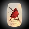 Stony Creek 5.5 Inch Angel Cardinal Lit Small Vase Bereavement Sympathy Loss Novelty Sculpture Lights - 2 of 3