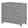 36-Inch Bathroom Vanity Cabinet, Single Sink,Shaker Cabinet With Soft-Closing Cabinet Door And Deep Drawer-Cuddlewood - 2 of 4