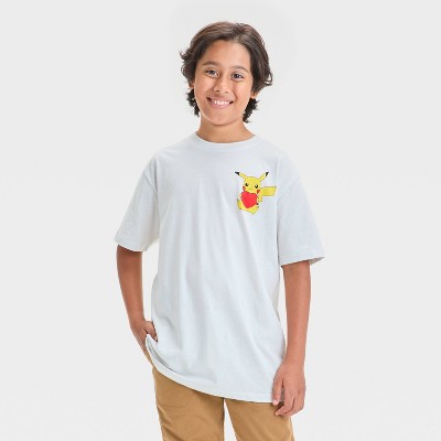 Boys' Pikachu Balloons Valentine's Day T-Shirt - Ivory