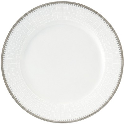Lorren Home Trends White Porcelain Dinnerware Set with Silver Trim - Service for 4