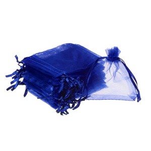 Unique Bargains Drawstring Mini Gift Candy Christmas Party Wedding Organza Bags 50 Pcs - 1 of 4