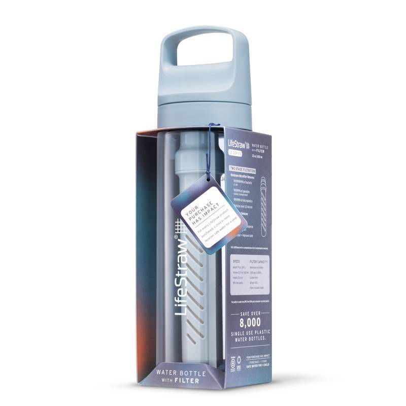 LifeStraw Go Series Water Filter Bottle - Icelandic Blue, 3 of 4