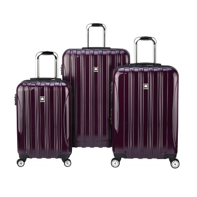 purple delsey luggage