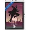 Trends International Marvel Heroic Silhouette - Vision Framed Wall Poster Prints - 3 of 4