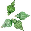 Northlight Commercial Size Shatterproof 2-Finish Finial Christmas Ornaments - Green -10" - 4ct - 3 of 4