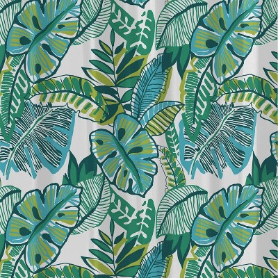LunaLulinlk Waterproof Watercolor Jungle 30% Recycled PEVA Shower Curtain
