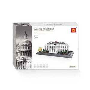 Wange Bricks: USA The White House Building Bricks Modular Model Toy Figure - 1 of 2