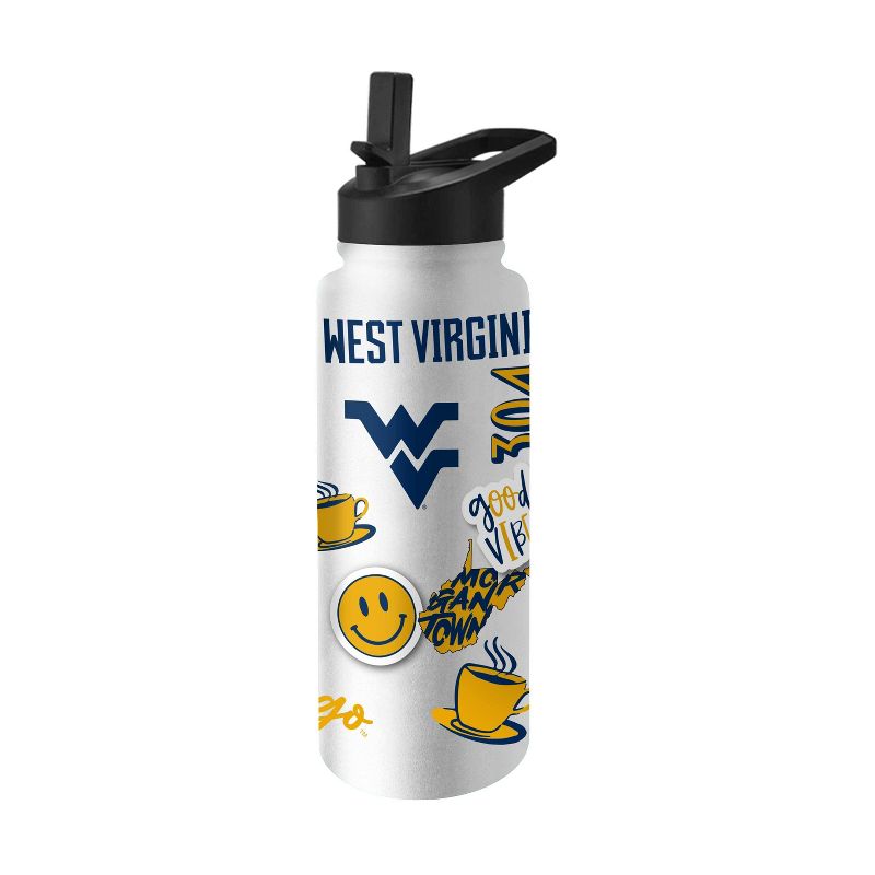 NCAA West Virginia Mountaineers 34oz Native Quencher Bottle, 1 of 2