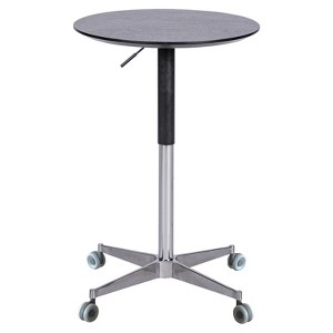 FONTOI 360 Swivel Desk, Portable Adjustable Desk, Movable Stand Desk, Bar Table for Dining Room, Kitchen, Brown, 27.5"*42.9"*27.5" - 1 of 4