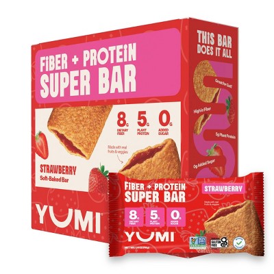 YUMI Fiber + Protein Super Bar Strawberry - 7.2oz/5 ct